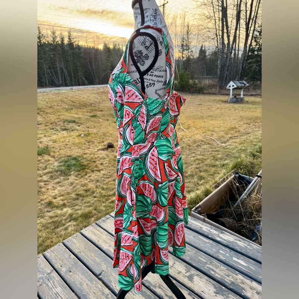 Hell Bunny Watermelon Print Midi Dress - Picture 14 of 17